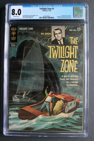 Twilight Zone 1 Gold Key Serling Tv 1962 Frazetta? Crandall Evans Cgc Vf 8.  0
