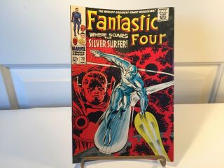 Fantastic Four 72 Marvel Comic Where Soars The Silver Surfer