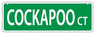Plastic Street Signs: Cockapoo Court (cocker Spaniel Poodle) | Dogs