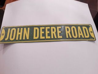 Large 5”x24” John Deere Dr Tractor Sign Heavy Duty Metal Barn Road Street Usa