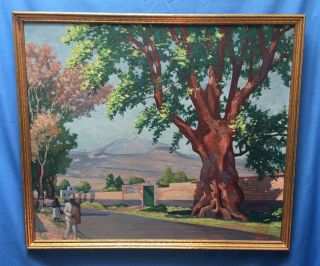 Vtg 1938 Mexico Oil Painting By Listed Artist Tom Wilder Mexican Arts & Crafts