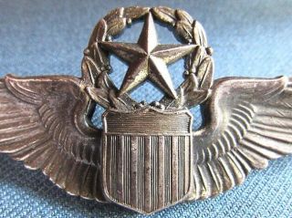 Early Vietnam War US Air Force full size,  sterling command pilot wings 2