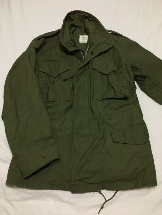Vietnam War Era 1971 Us Military Og107 M65 Field Jacket Small Regular Uniform
