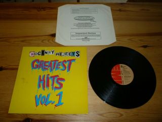 Cockney Rejects Greatest Hits Vol 1 Vinyl Album Lp Record 33rpm Near A1/b1