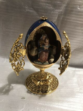 Franklin House Of Faberge Madonna And Child Collector 