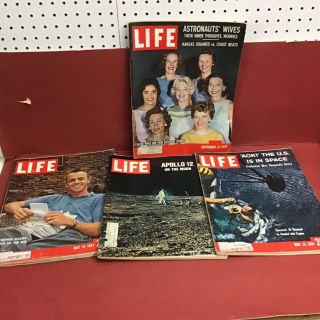 4 Astronaut Life Magazines Alan Shepard Astronaut Wives