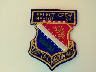 Vietnam Us Select Crew Rf - 101 66th Tactical Recon Wg 1962 Patch