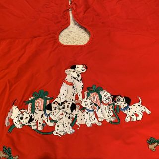 Rare Disney Christmas Tree Skirt 101 Dalmatians Pongo Dayton Hudson Corp