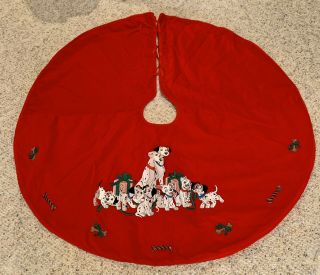 RARE Disney Christmas Tree Skirt 101 DALMATIANS Pongo Dayton Hudson Corp 3