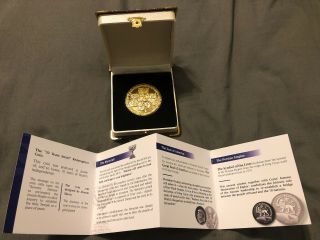 Authentic Israel Temple Coin 2018 70 Yrs King Cyrus Donald Trump Gold Plt.  3 - C
