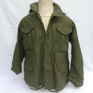 Usa Army M - 65 Field Jacket 1981 Mens Medium Regular Olive Green Rambo Style