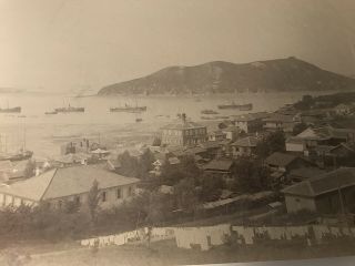 c1870s KOREA 인천 Rare Large Albumen Photo - View of CHEMULPO (Incheon) HARBOR 3