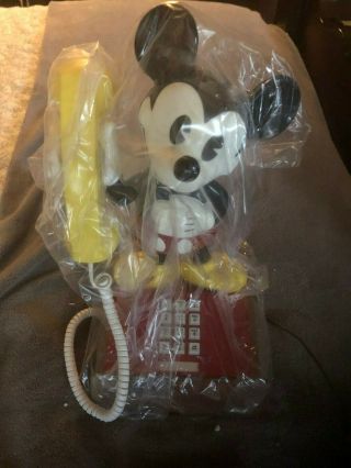 Vintage 1976 Walt Disney The Mickey Mouse Phone Push Button Touch Tone