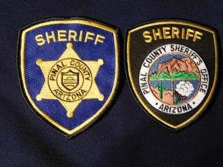 2 Pinal County Arizona Sheriff Patches