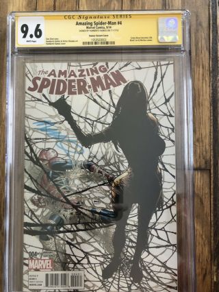 The Spider - Man 4 (1st Appearance Of Silk) Cgc Ss 9.  6 Signed By Ramos