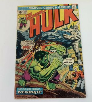 Incredible Hulk 180 (1st Cameo Wolverine) Marvel 1974 
