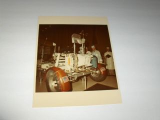 Old 8/2/72 Nasa Apollo 17 Lunar Rover Vehicle Inspection A Kodak Color Photo 33