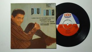 Paul Anka E.  P. ,  Ps I Love You In The Same Old Way Karussel Sweden Near