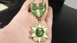 Vietnam War Us Army Forces Republic Of Vietnam Campaign Medal 1960 Clutch Back