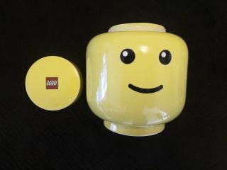 - - Lego Yellow Head Ceramic Cookie Jar
