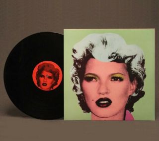 Extremely Rare Banksy Kate Moss Album Cover Art for Dirty Funker 2006 LP No Bar 2