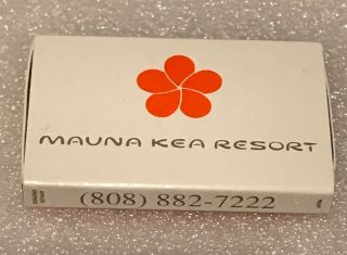 Mauna Kea Resort Hotel Big Island Hawaii Matchbook Matches