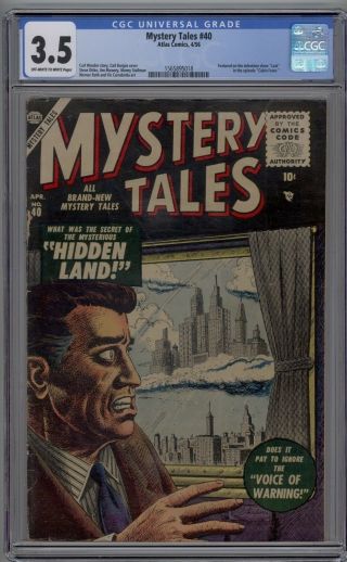 Mystery Tales 40 Cgc 3.  5 Vg - Featured On The Tv Show " Lost " 1956 Atlas Comics