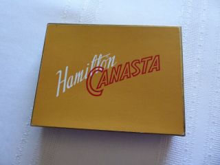 Vintage 1953 Canasta Playing Cards Hamilton 50s Design Music Theme