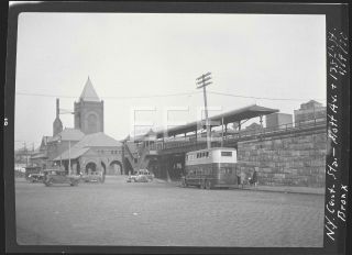 1930 Ny Grand Central Rr Station Mott Av 138th St Bronx Nyc Photo Negative T250