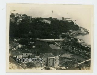 Photograph China 1932 Amoy Xiamen Kulangsu Shoreline Buildings Panoramic Photo