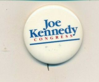 1986 Joe P Kennedy For Us Congress 1 3/4 " Cello Massachusetts Ma Campaign Button