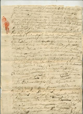 1805 Legal Document Lincoln & Cumberland Counties Maine John Johns Wm Seavey