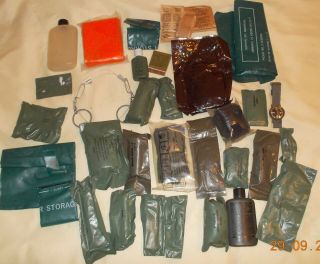Vietnam Personal Survival Gear 1971 - 1972 Large Assortment - 30 Items