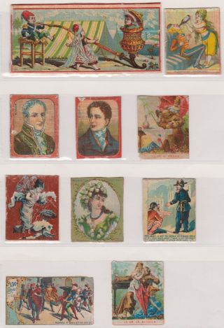 16 Old Matchbox Cut Panels France Or Italy