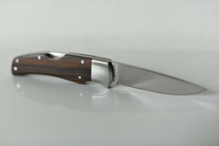 Vintage Gerber G.  Sakai Seki Japan Ebony Folding Hunter Pocket Knife