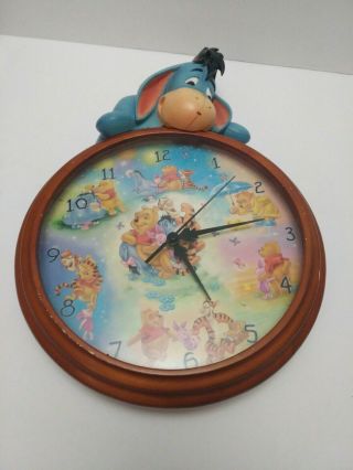 Disney Eeyore Winnie The Pooh Wall Clock Bradford Exchange Limited Edition