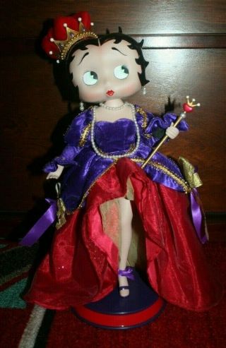 Long Live Betty,  Red Hat Society Royalty Porcelain Betty Boop Doll -