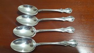 4 Towle Old Master Teaspoons 1942 Sterling Silver 5 & 7/8 No Mono 112.  2 Grams