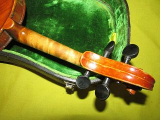 Vintage 1800 ' s Nikolaus Amatus fecit In Cremona 1672 Violin,  Case/Bow/Parts, 3