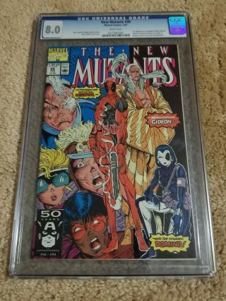 The Mutants 98 (feb 1991,  Marvel) Cgc 8.  0.  1st Appearance Of Deadpool.