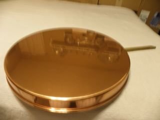 Vintage Large Copper Crepe Pan 14 3/8 Inch,  Marked