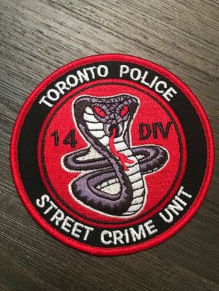 Canada Police Patch - Toronto Police - Street Crime Unit Patch - Ontario