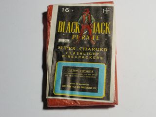 Firecracker Fireworks Pack Label Black Jack,  Logos,  Glassine,  Cl 4