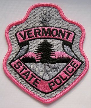 Htf 2018 Vermont State Police Pink Cancer Awareness Patch