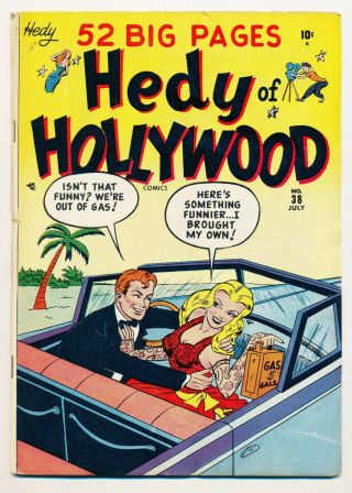 Hedy De Vine Comics (1947) (hedy Of Hollywood) 38 Vg/fn Hard To Find