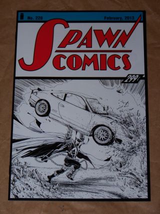 Spawn 228 - Todd Mcfarlane 1:25 Sketch Variant - Nm/nm,  - Action Comics 1 Parody