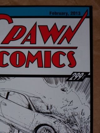 Spawn 228 - Todd McFarlane 1:25 Sketch Variant - NM/NM,  - Action Comics 1 Parody 3