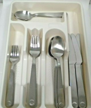 Gourmet Settings Gs Taxi Satin Matte Stainless Flatware 20 Pc Service For 4