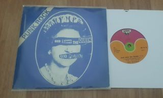 Sex Pistols - God Save The Queen 1977 Turkish 7 " 45 Rpm W/ Picture Sleeve
