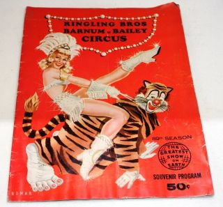 Ringling Bros Barnum & Bailey Circus Program Book 89th Season Souvenir - Bg55